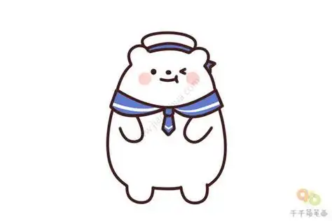 北极熊简笔画北极熊简笔画可爱