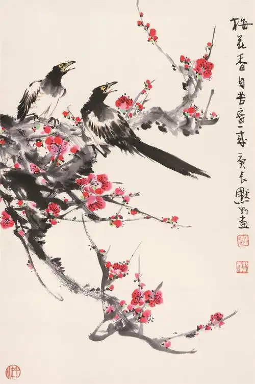 金默如 花鸟 立轴 纸本