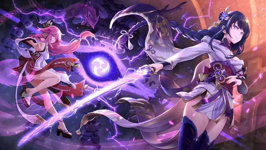 「原神」happy 2nd anniversary插画图片壁纸