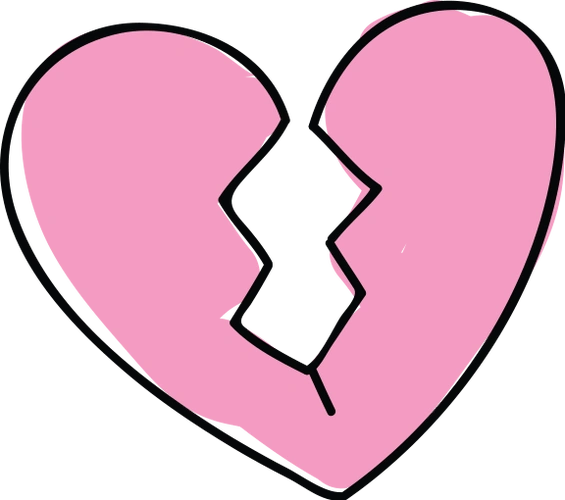 贴纸 卡通 爱心 心 心碎 伤心