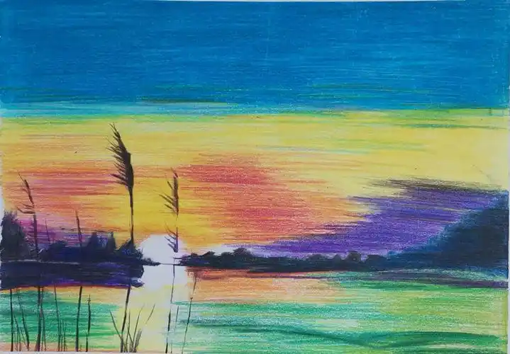 2020年名仕素描班第13轮作品1《彩铅风景》