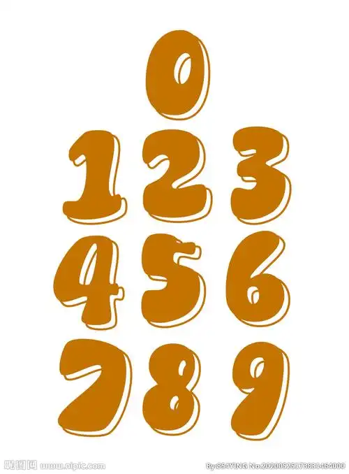 手写阿拉伯数字设计图__其他_广告设计_设计图库_昵图网nipic.com