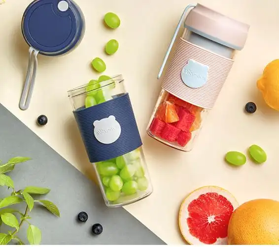 小熊榨汁机迷你小型便携式家用多功能榨水果榨汁杯学生宿舍果汁机