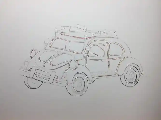 彩铅玩具小汽车