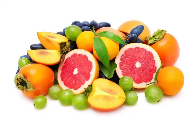 新鲜水果水果组合圆形水果各种水果