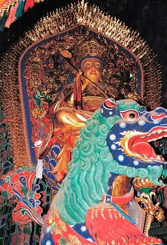 五台山殊像寺文殊菩萨像