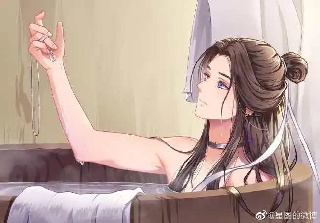 原创天官赐福谢怜美人出浴惹人爱风师一笑沉鱼落雁