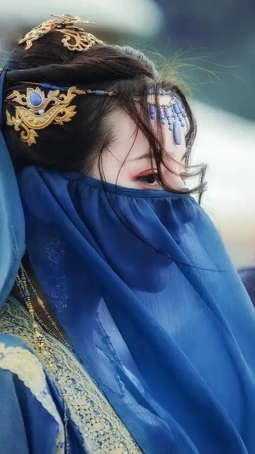 古装蓝衣美人造型谁是你的心头好