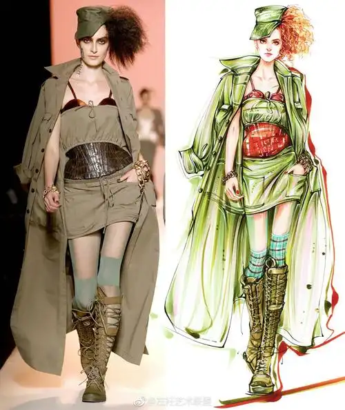 服装效果图马克丁香