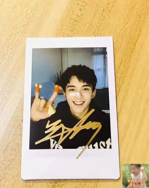 吴磊签名拍立得