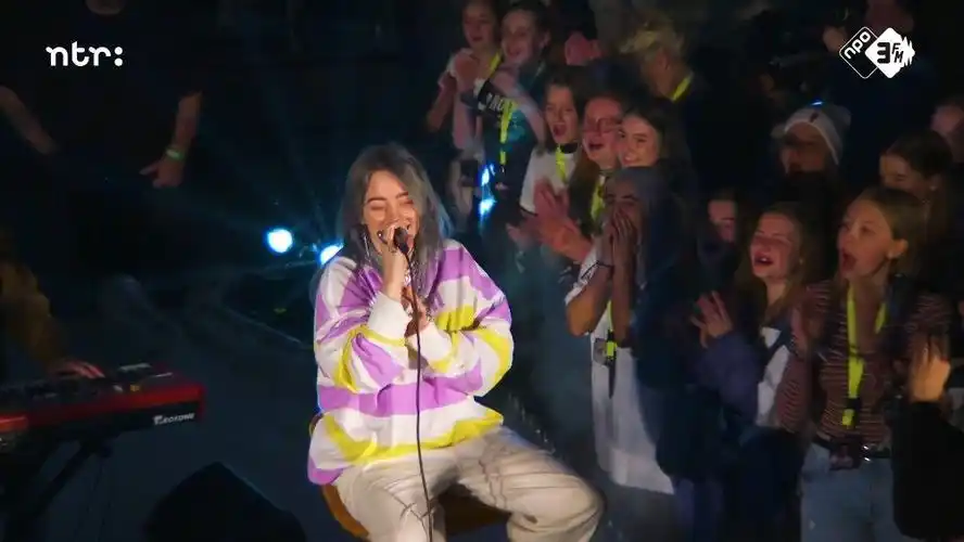 碧梨billie eilish最新现场表演《idontwannabeyouanymore》