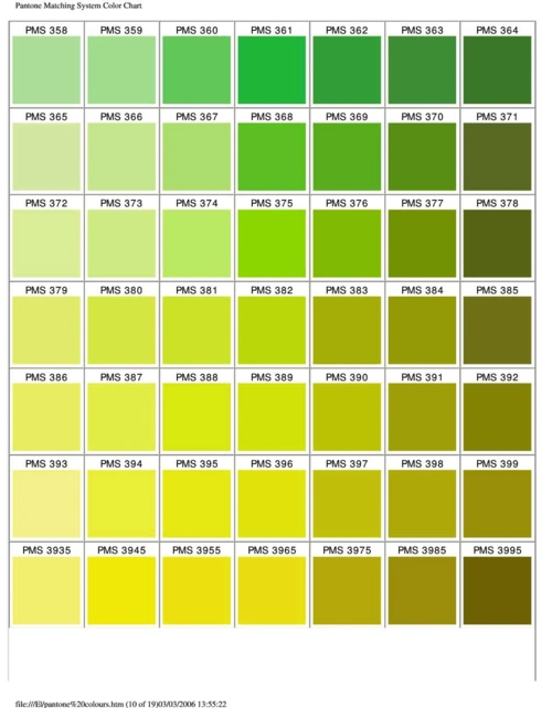 无忧文档 所有分类 工程科技 国际潘通色卡电子版(pms colour chart)