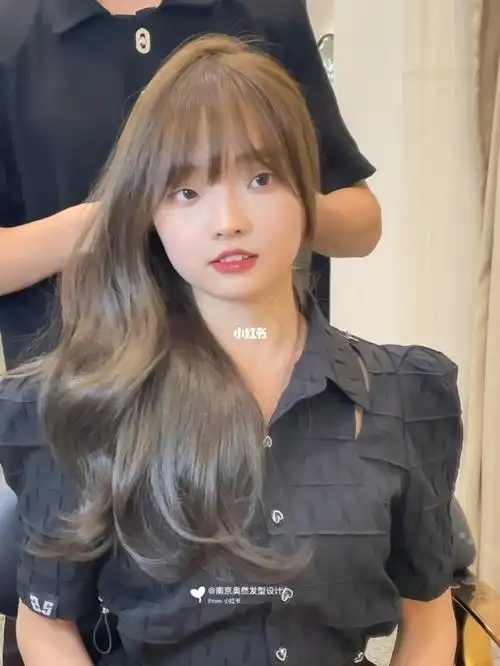 中长发女生标配大波浪78韩系气垫烫卷发发型