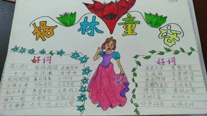 周末作业《格林童话》手抄报