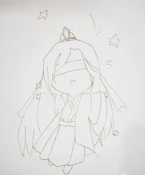 3步让你永远一个萌萌哒道长简笔画,很简单滴… - 半次元 - acg爱好者