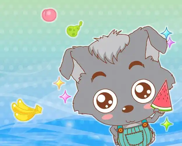 小灰灰可爱呆萌图片