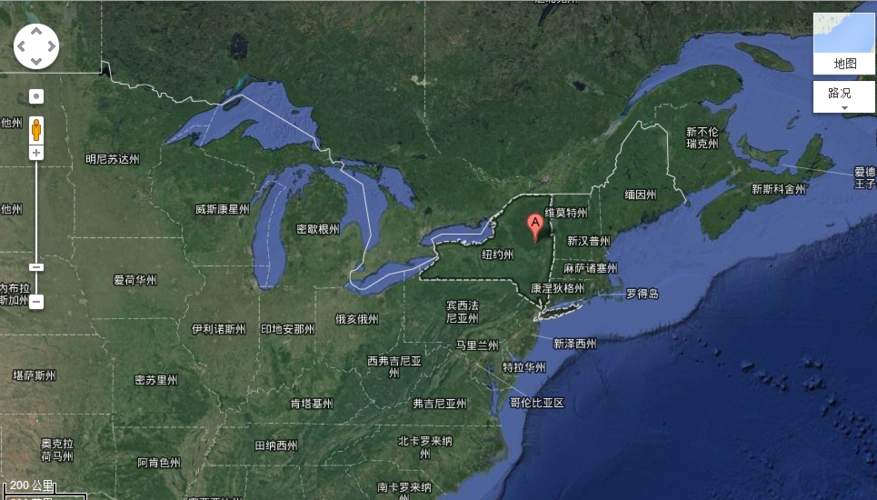 想知道: 美国纽约州在哪?