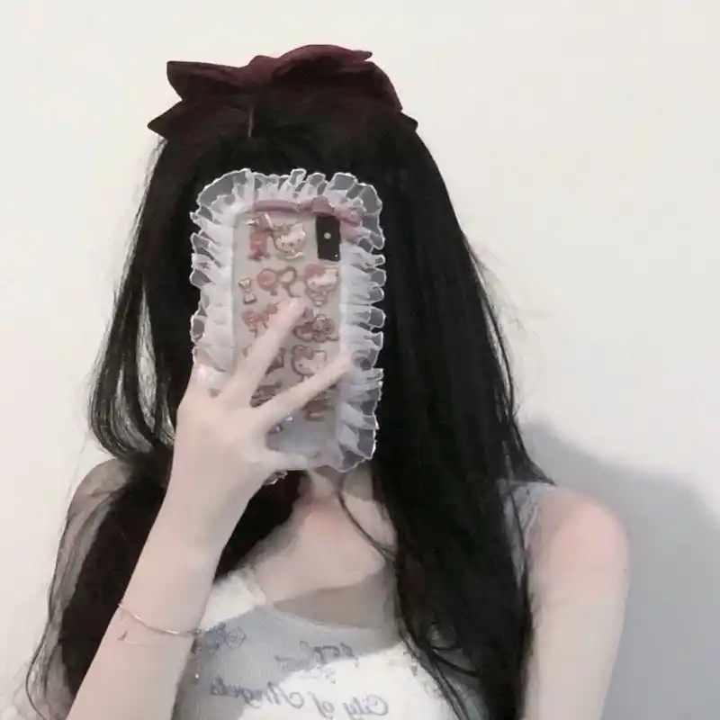 (头像)手机控不露脸女头像