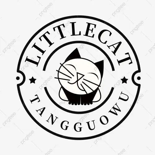 小猫logo设计 创意logo小猫标志 logo分层psd 白色 免费png和psd图片