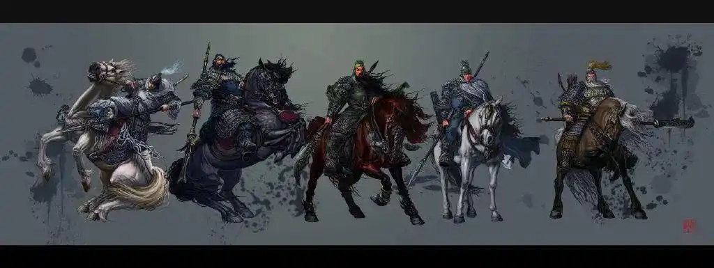 原创三国五虎上将全系列官图曝光!赵云是米切尔,关羽是罗斯