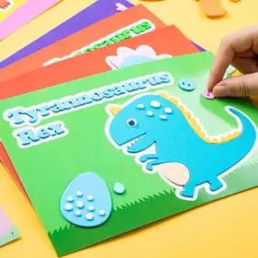 儿童创意手工eva粘贴画2-6岁幼儿园立体3diy制作材料包益智力玩具