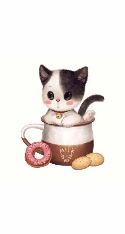 超软超q的猫咪手绘插画~每只都萌翻了[飞吻]女生必看的图片和漫画都在