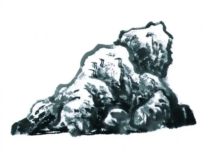 国画山石图片第20张