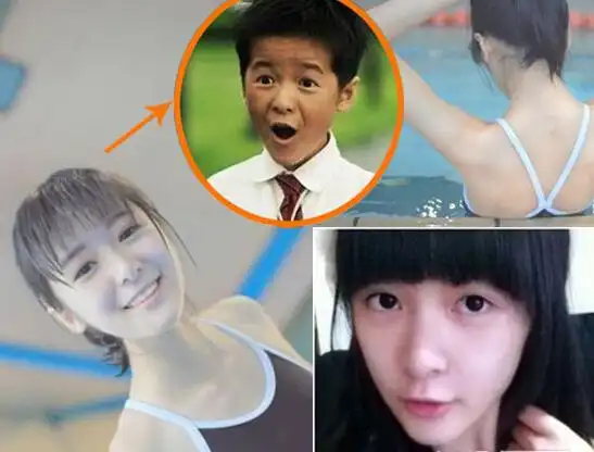 去年,16岁的徐娇在微博晒出沙滩游玩的照片,穿着泳装的徐娇变身沙滩