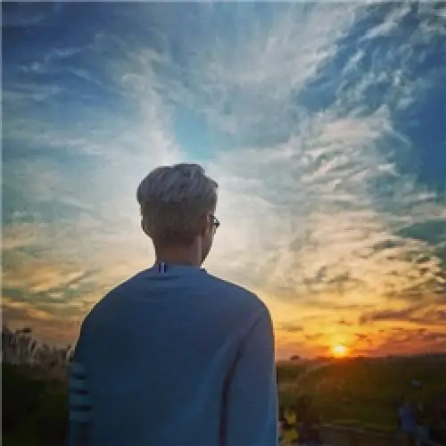 背影男头 拿图点赞