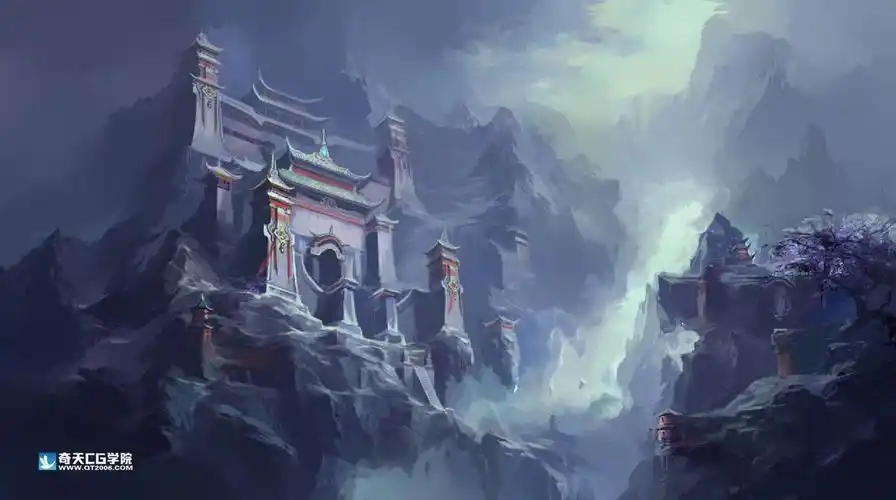 游戏场景原画 古风建筑|插画|游戏原画|奇天cg学院 - 原创作品 - 站酷