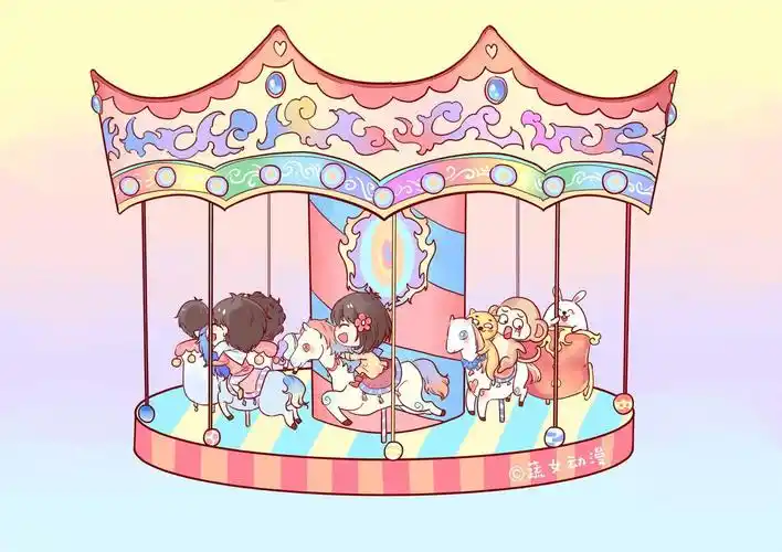 旋转木马|动漫|单幅漫画|蔬女动漫 - 原创作品 - 站酷 (zcool)