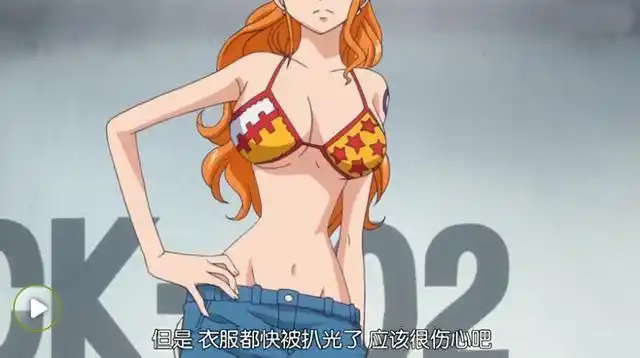 由于狐火锦卫门思想十分固执和传统,看到娜美的穿着说道:衣服兜快被