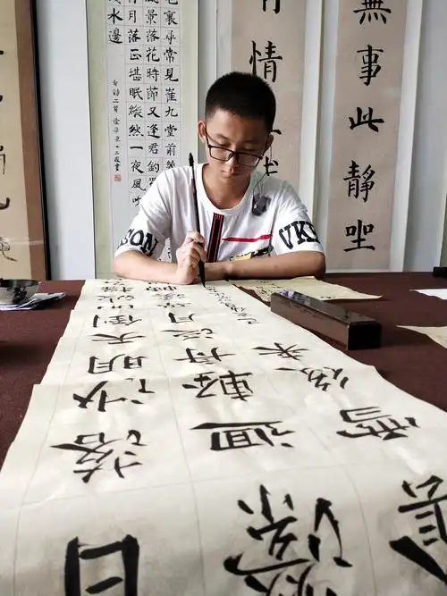 2020年重庆市特殊学校,墨香轩书法社团学生书法作品