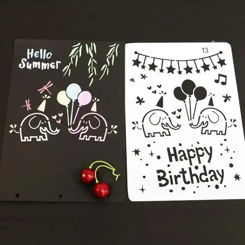 相册制作配件礼物绘画画画手绘模板