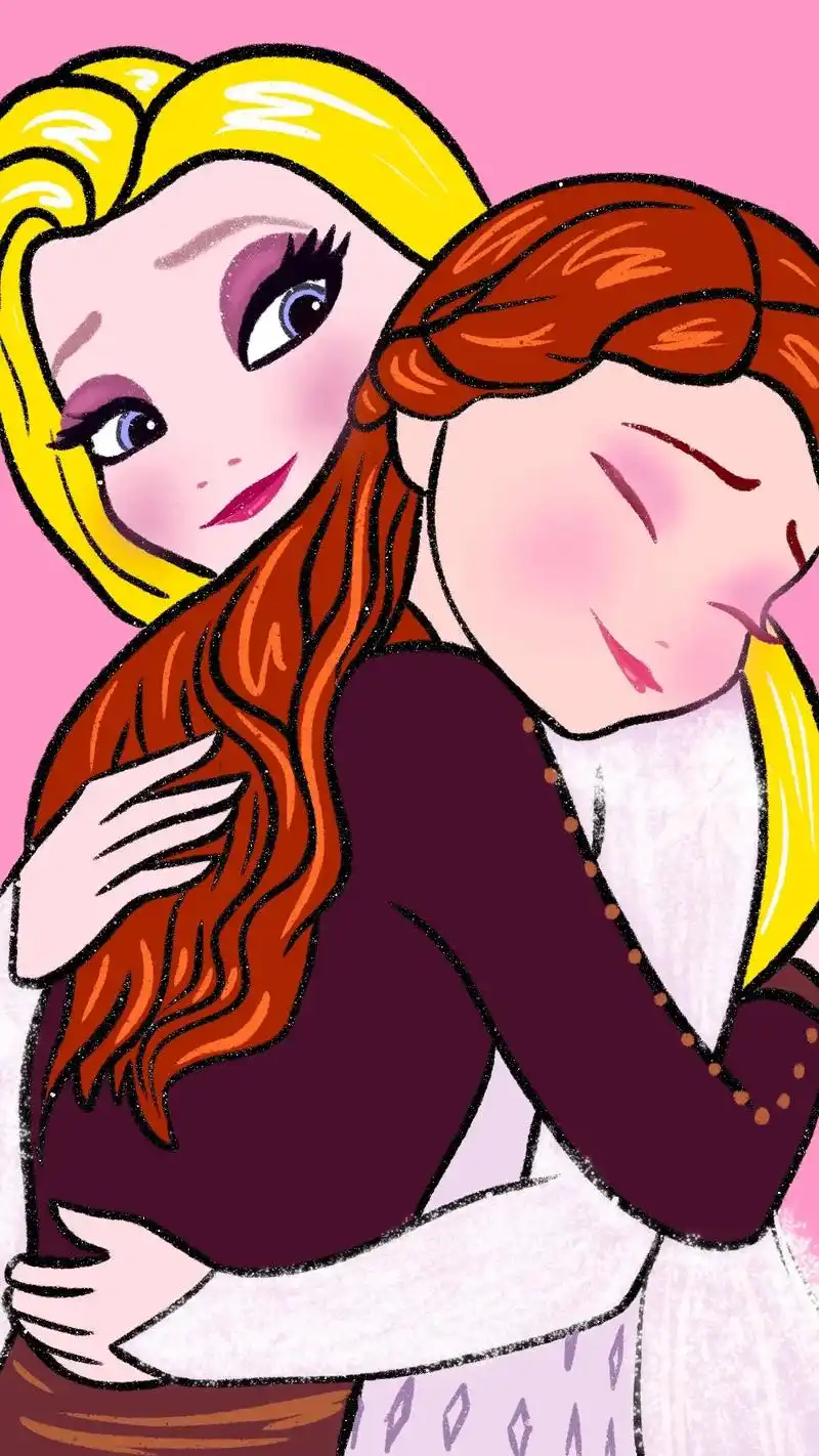 学画公主 艾莎与安娜 冰雪奇缘.艾莎在掌握了自己的超能力并了 - 抖音