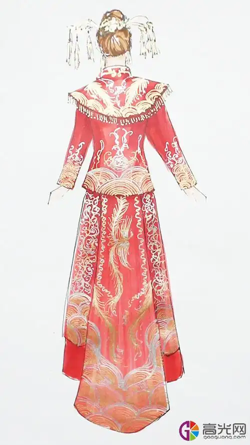 凤冠霞帔怎么画