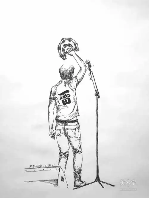 她那画笔画的都是赵雷赵雷的手与吉他又或是从赵雷的歌中听到的样子又