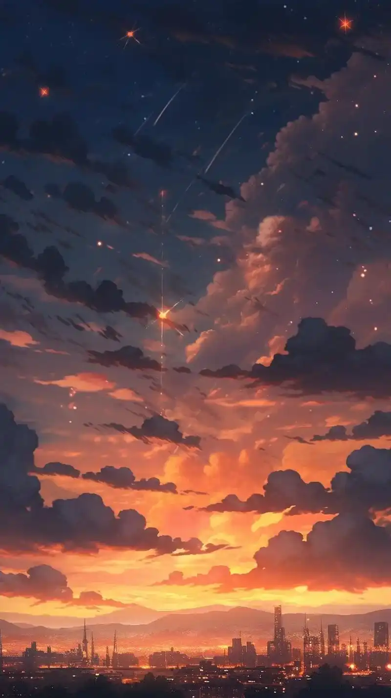 竖屏版的来啦! #手机墙纸 #新海诚 #送你一张壁纸 - 抖音