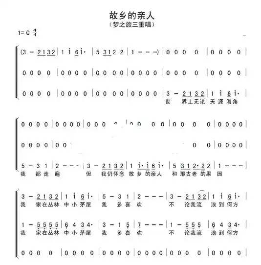 梦之旅 故乡的亲人  重新改编编配#合唱编曲扒带制谱#童声二 - 抖音