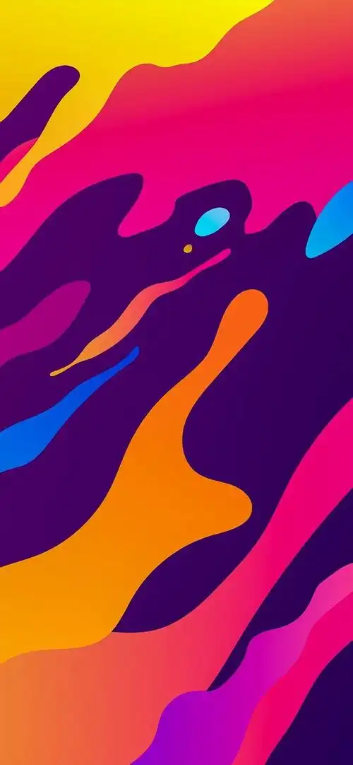 几何抽象图案 全面屏手机壁纸无水印