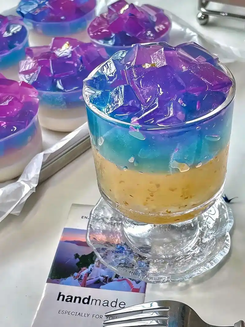 自制夏日饮品-梦幻星空91冰粉银耳奶冻.#图文掘金计划 小伙 - 抖音