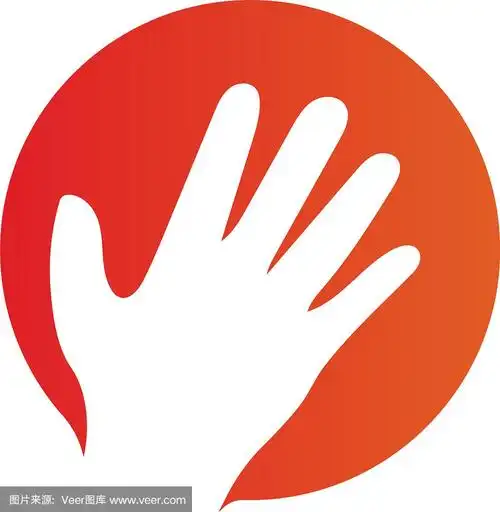 手掌标志图标设计模板