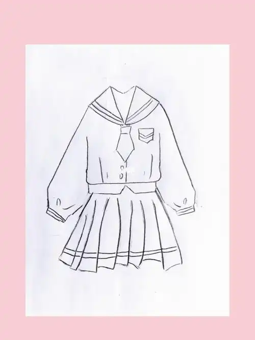jk服的画法jk制服绘画素材画女生用得上绘画jk制服温柔绝绝子jk制服和