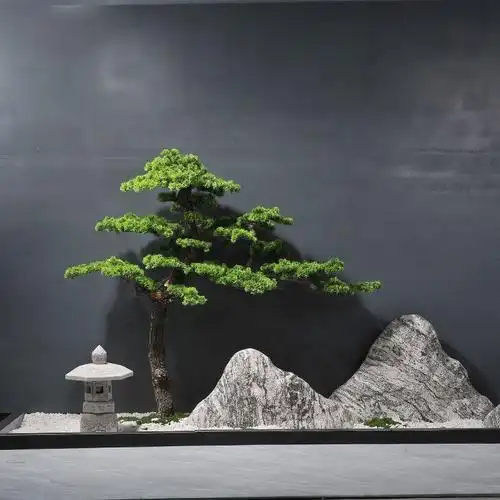 景观石石雕雪浪石切片组合泰山石小中式枯山水别墅庭院园林小品