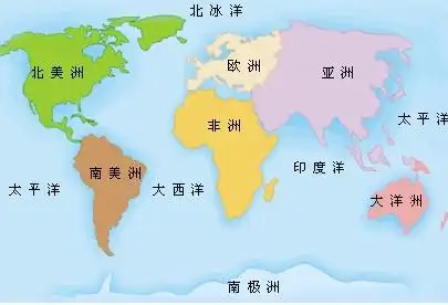 世界地图,世界卫星地图中文版