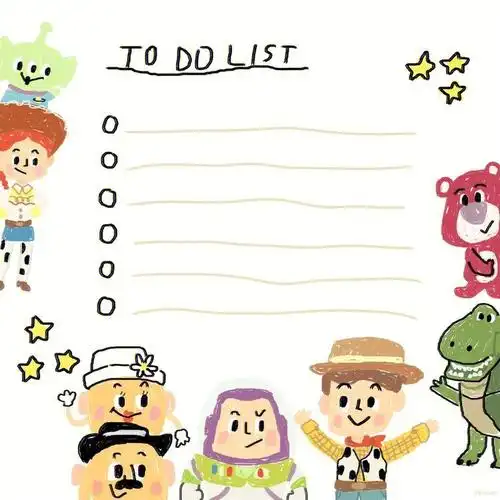 玩具总动员电子手账素材