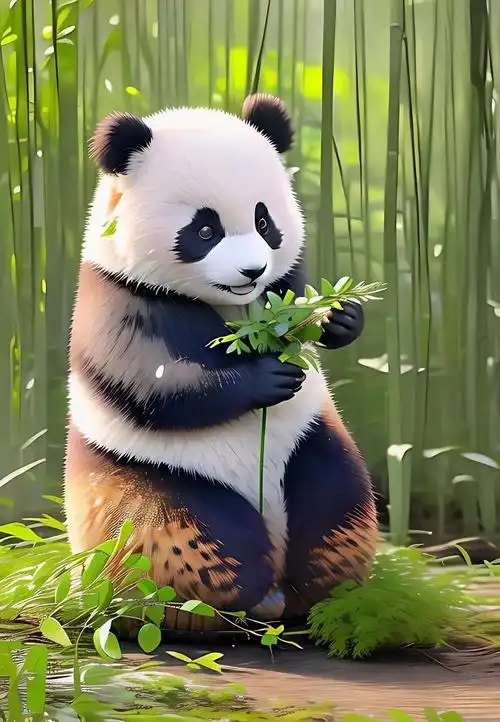 原创上联:您请…下联:中国大熊猫,动物贵族独种苗