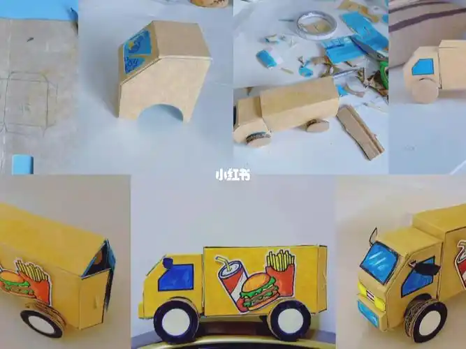 纸盒小汽车  #幼儿园亲子手工  #diy手工制作
