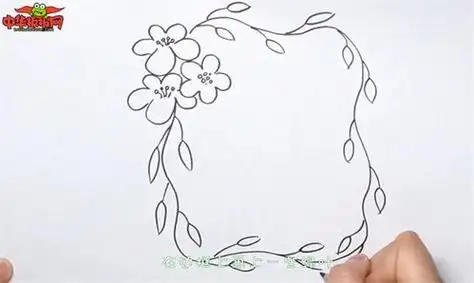 装饰边框简笔画-简笔画-369作文网