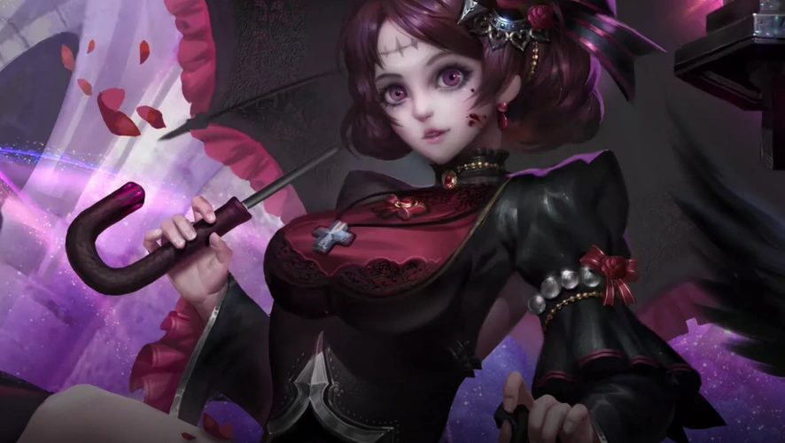 紫霞仙子>哥特玫瑰>绯红之刃王者荣耀露娜皮肤特效对比:紫霞的皮肤